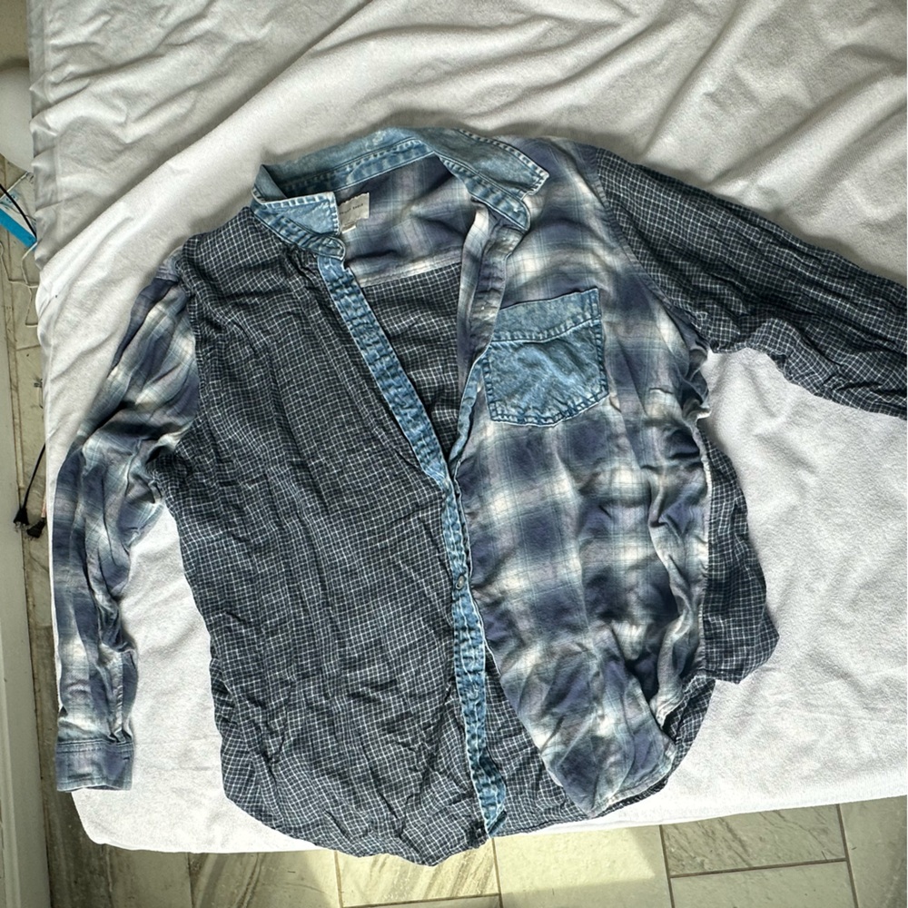 Stitched, Oversized Button Up